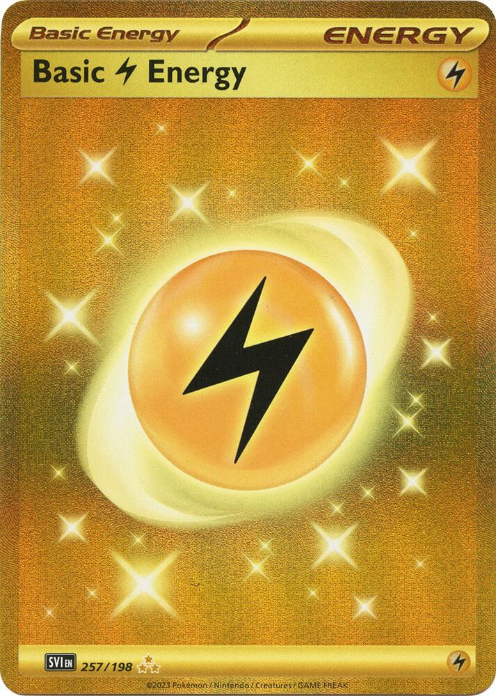 Basic Lightning Energy 257 198 257/198 (SV01: Scarlet & Violet Base Set)  - Holofoil
