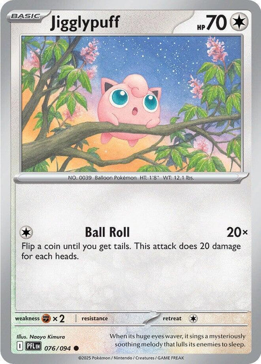 Jigglypuff 076/094 (ME02: Phantasmal Flames)  - Reverse Holofoil