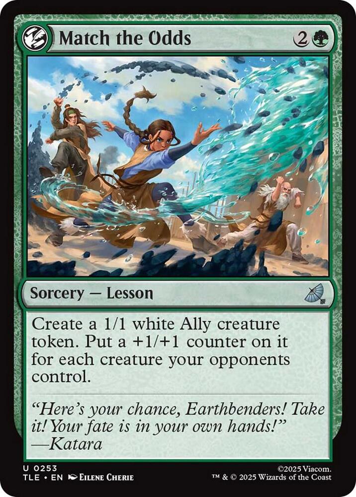Match the Odds 253/317 (Avatar: The Last Airbender: Eternal-Legal)  - Foil