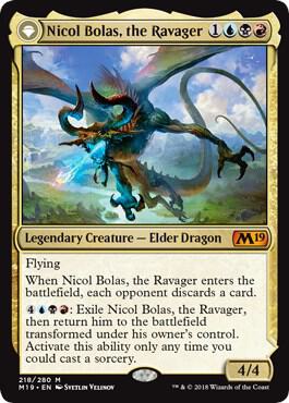 Nicol Bolas the Ravager 218 (Core Set 2019) 