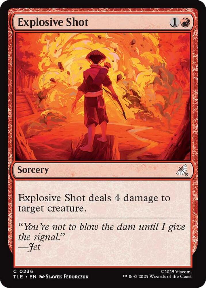 Explosive Shot  236/317 (Avatar: The Last Airbender: Eternal-Legal)  - Foil