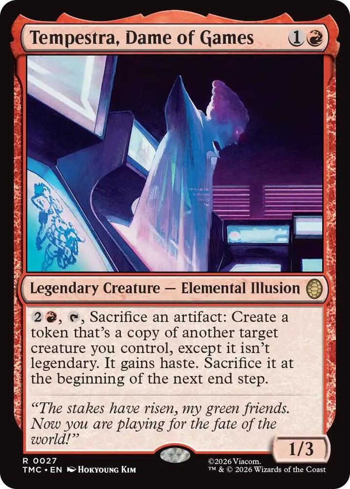 Tempestra Dame of Games 27/0 (Commander: Teenage Mutant Ninja Turtles)  - Surge Foil