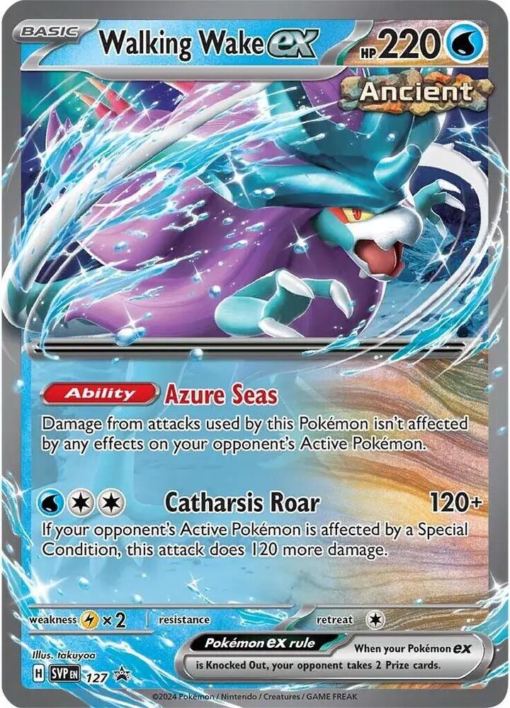 Walking Wake ex 127 (SV: Scarlet & Violet Promo Cards)  - Holofoil