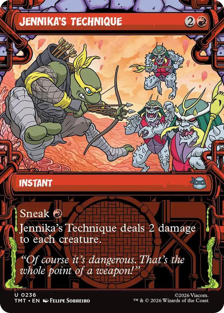 Jennika's Technique 236/190 (Teenage Mutant Ninja Turtles)  - Showcase Foil