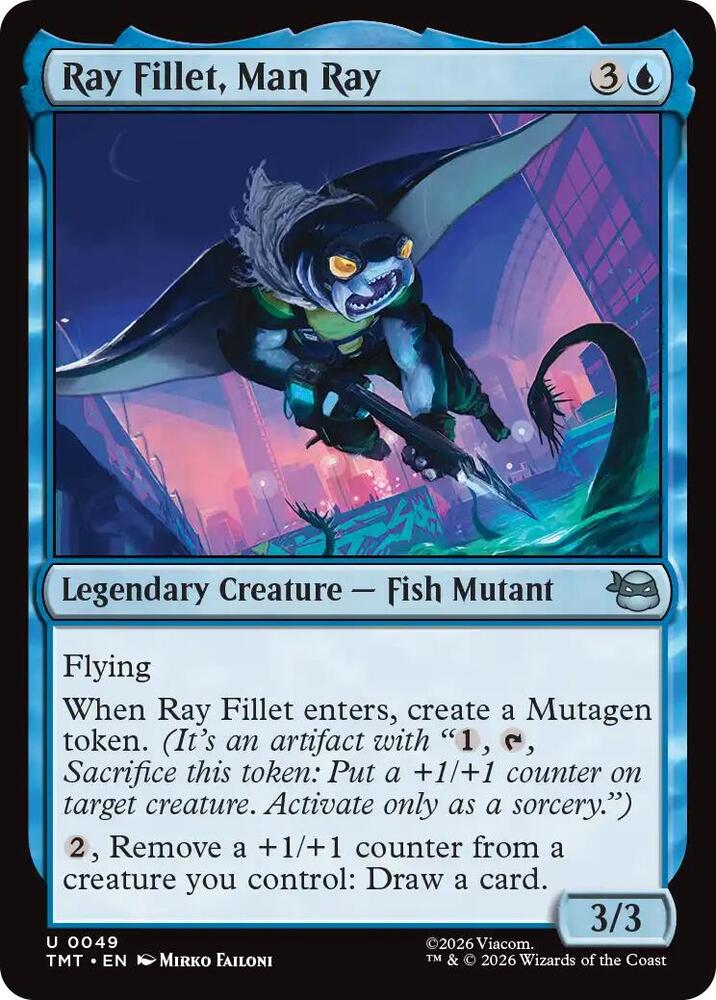 Ray Fillet, Man Ray 49/190 (Teenage Mutant Ninja Turtles) 