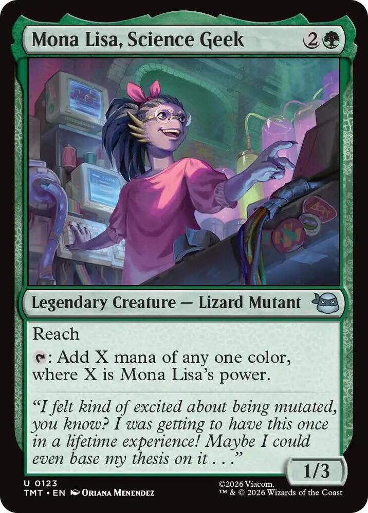 Mona Lisa, Science Geek 123 (Teenage Mutant Ninja Turtles) 
