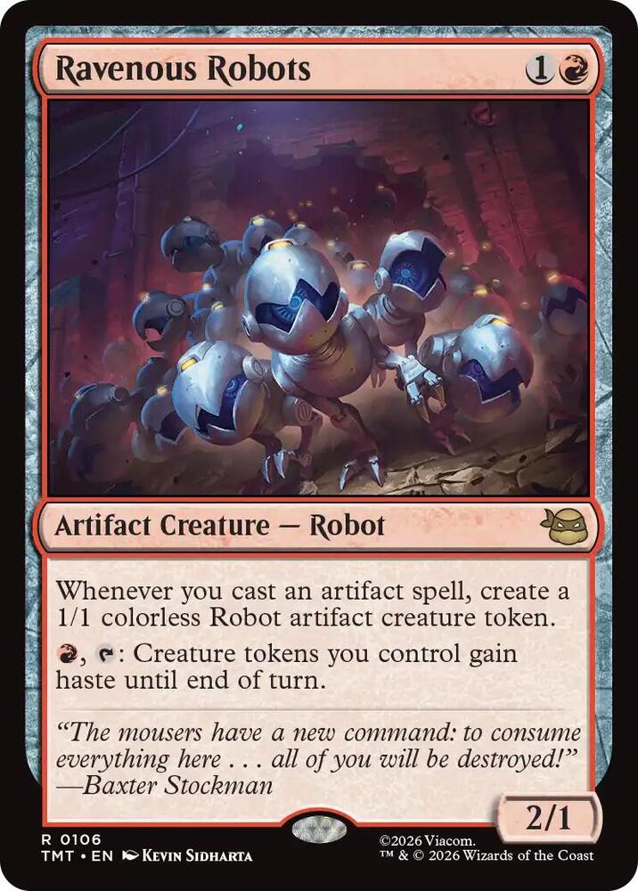 Ravenous Robots 106/190 (Teenage Mutant Ninja Turtles) 