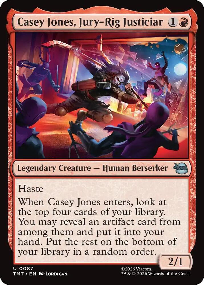 Casey Jones, Jury-Rig Justiciar 87 (Teenage Mutant Ninja Turtles)  - Foil