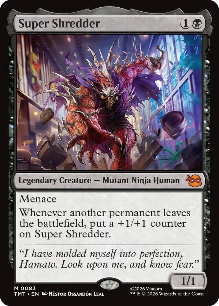 Super Shredder 83/190 (Teenage Mutant Ninja Turtles) 