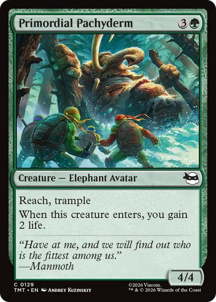 Primordial Pachyderm 129 (Teenage Mutant Ninja Turtles)  - Foil