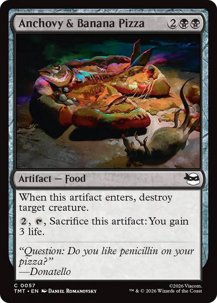 Anchovy & Banana Pizza 57/190 (Teenage Mutant Ninja Turtles)  - Foil