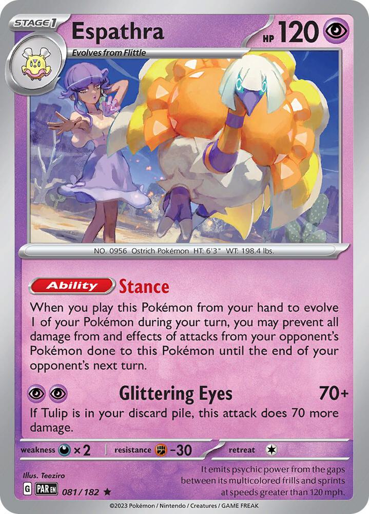 Espathra 081/182 (SV04: Paradox Rift)  - Holofoil