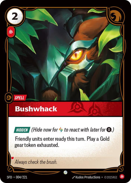 Bushwhack 4/221 (Spiritforged)  - Foil