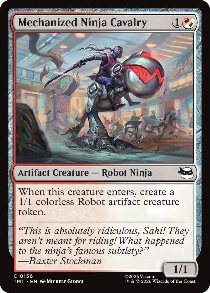 Mechanized Ninja Cavalry 156/190 (Teenage Mutant Ninja Turtles) 