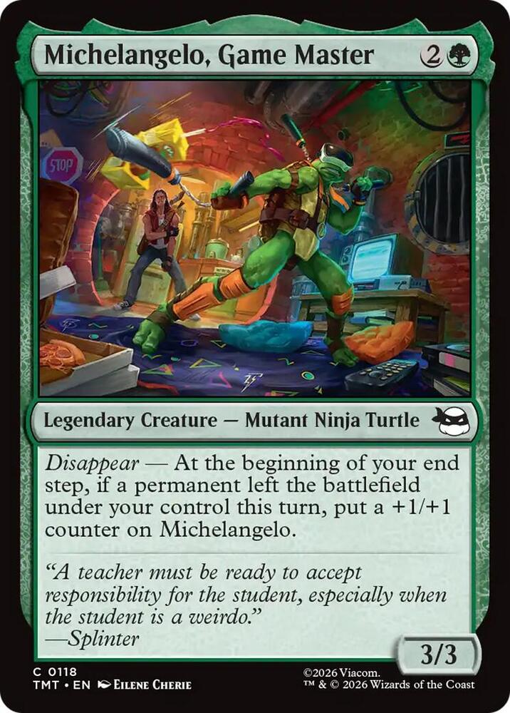 Michelangelo, Game Master 118 (Teenage Mutant Ninja Turtles)  - Foil