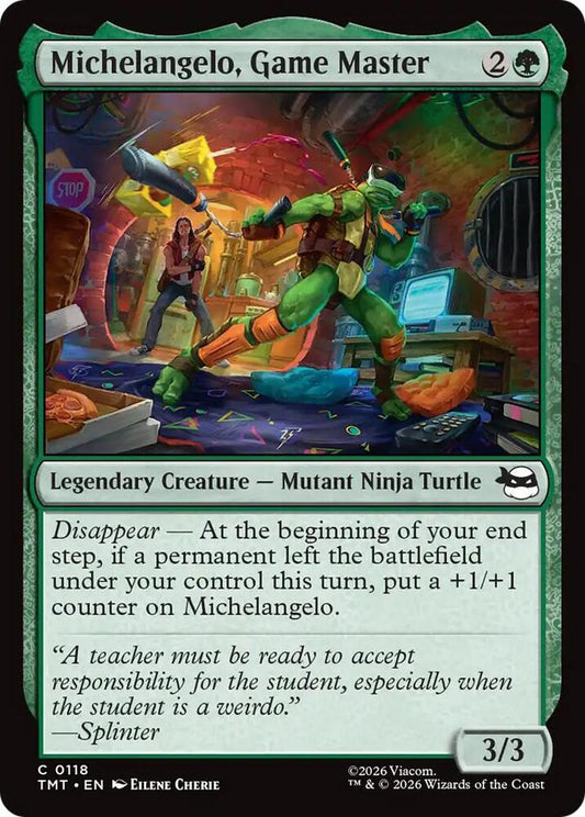Michelangelo, Game Master 118 (Teenage Mutant Ninja Turtles)  - Foil