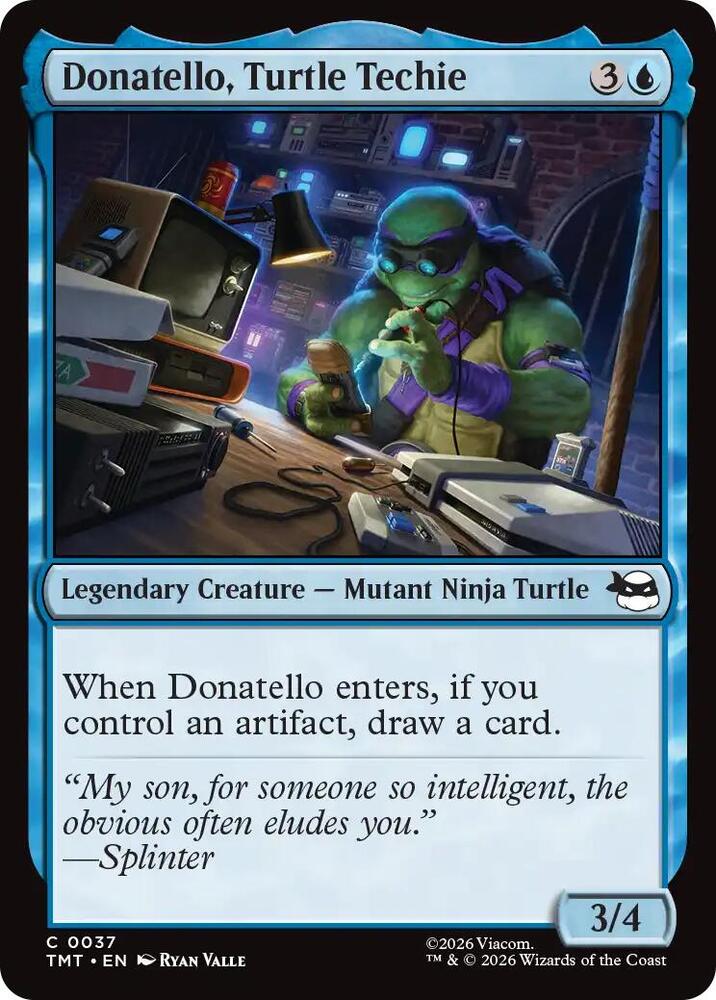 Donatello, Turtle Techie 37/190 (Teenage Mutant Ninja Turtles)  - Foil