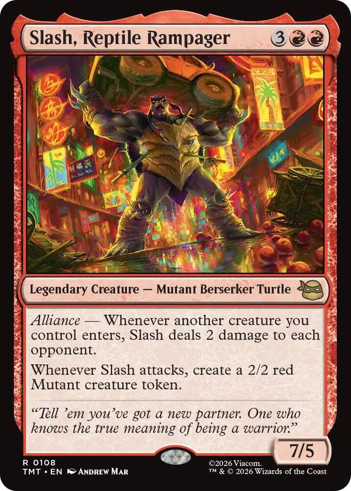Slash, Reptile Rampager 108/190 (Teenage Mutant Ninja Turtles) 