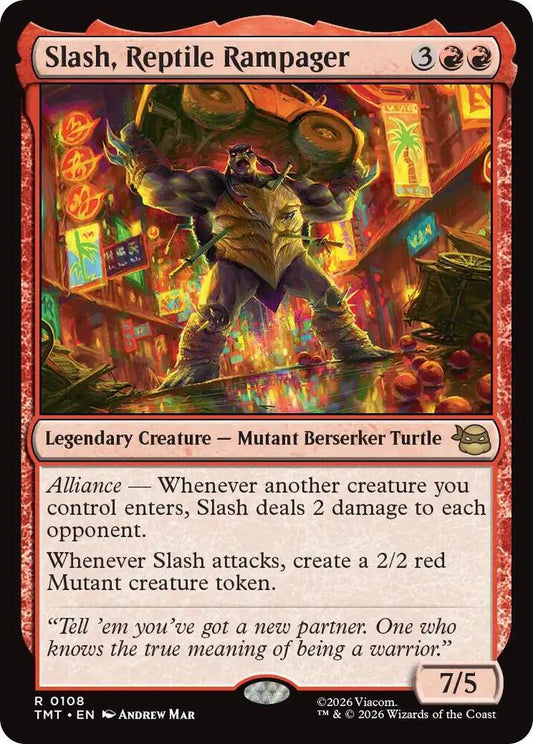 Slash, Reptile Rampager 108/190 (Teenage Mutant Ninja Turtles) 