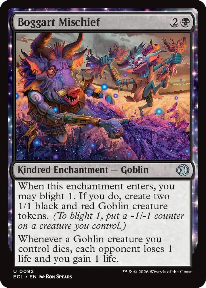 Boggart Mischief 92/273 (Lorwyn Eclipsed) 