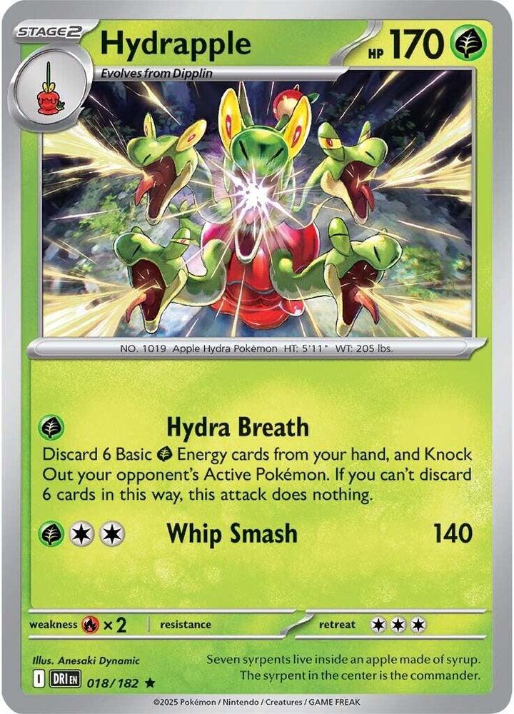Hydrapple  018/182 (SV10: Destined Rivals)  - Holofoil