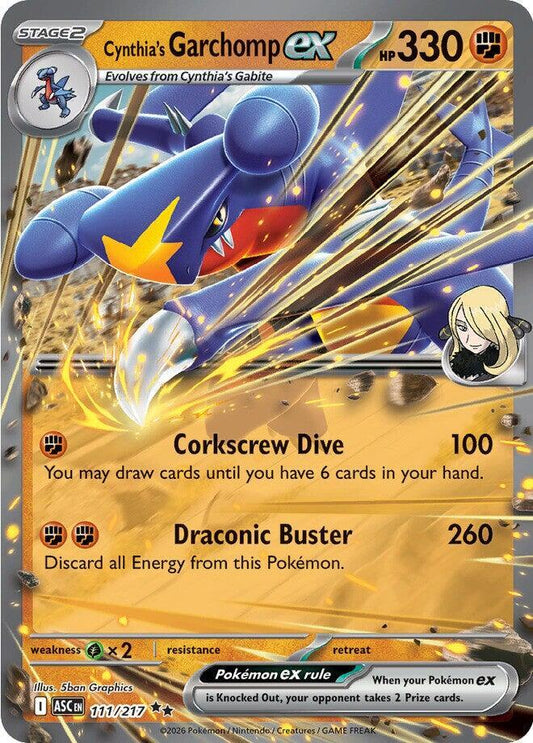Cynthias Garchomp ex 111/217 (ME: Ascended Heroes)  - Holofoil