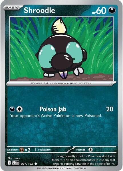 Shroodle 091/132 (ME01: Mega Evolution) 