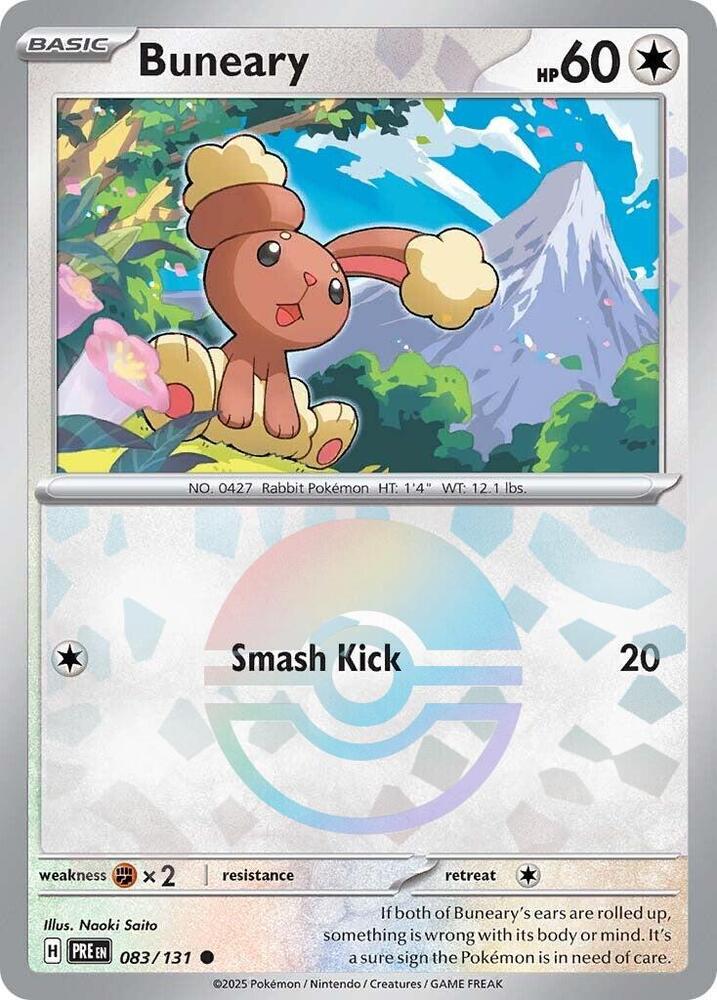Buneary 083/131 (SV: Prismatic Evolutions)  - Poke Ball Holofoil