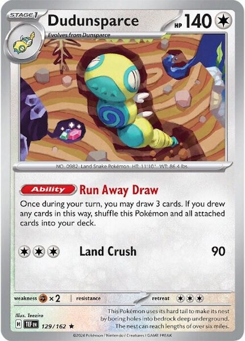 Dudunsparce 129/162 (SV05: Temporal Forces)  - Holofoil