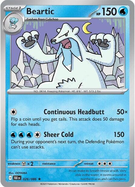 Beartic 026/086 (SV: Black Bolt)  - Holofoil