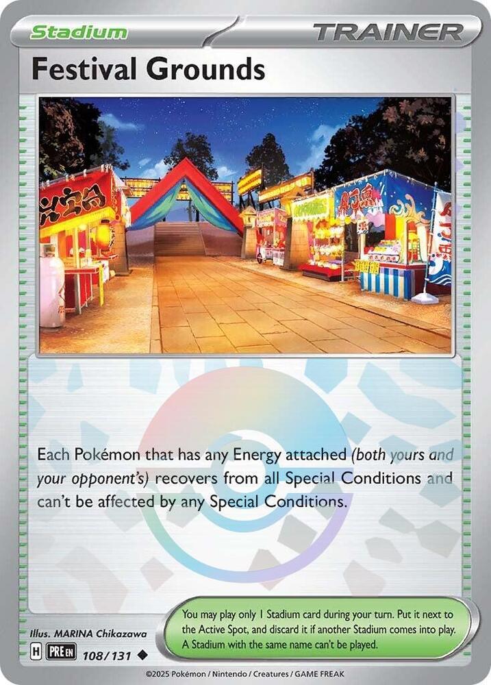 Festival Grounds Poke Ball Pattern 108/131 (SV: Prismatic Evolutions)  - Poke Ball Holofoil
