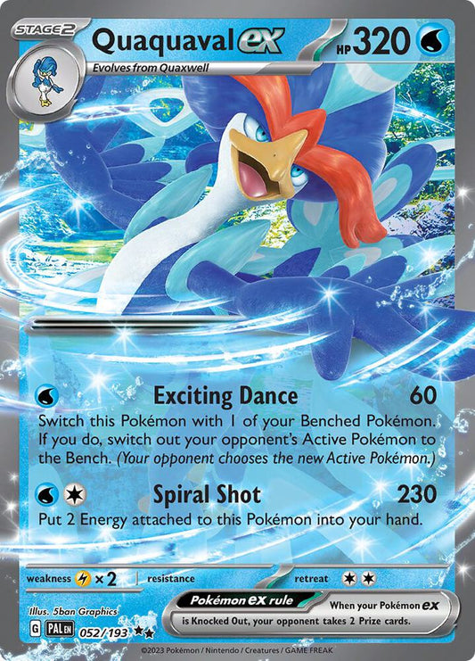 Quaquaval ex 052/193 (SV02: Paldea Evolved)  - Holofoil