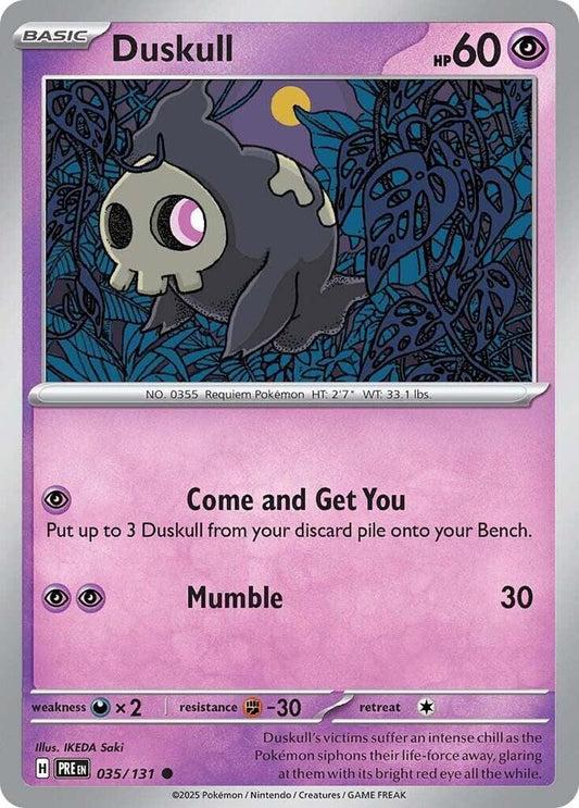 Duskull 035/131 (SV: Prismatic Evolutions) 