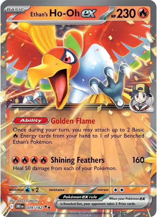 Ethan's Ho-Oh ex 039/182 (SV10: Destined Rivals)  - Holofoil