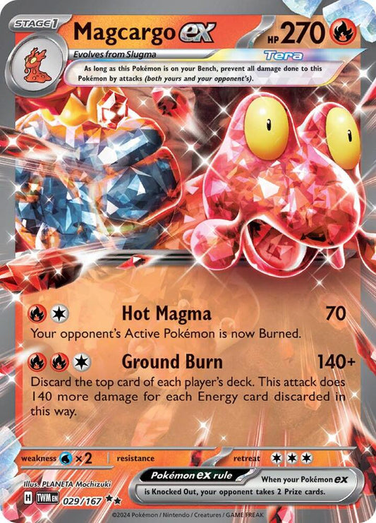 Magcargo ex 029/167 (SV06: Twilight Masquerade)  - Holofoil