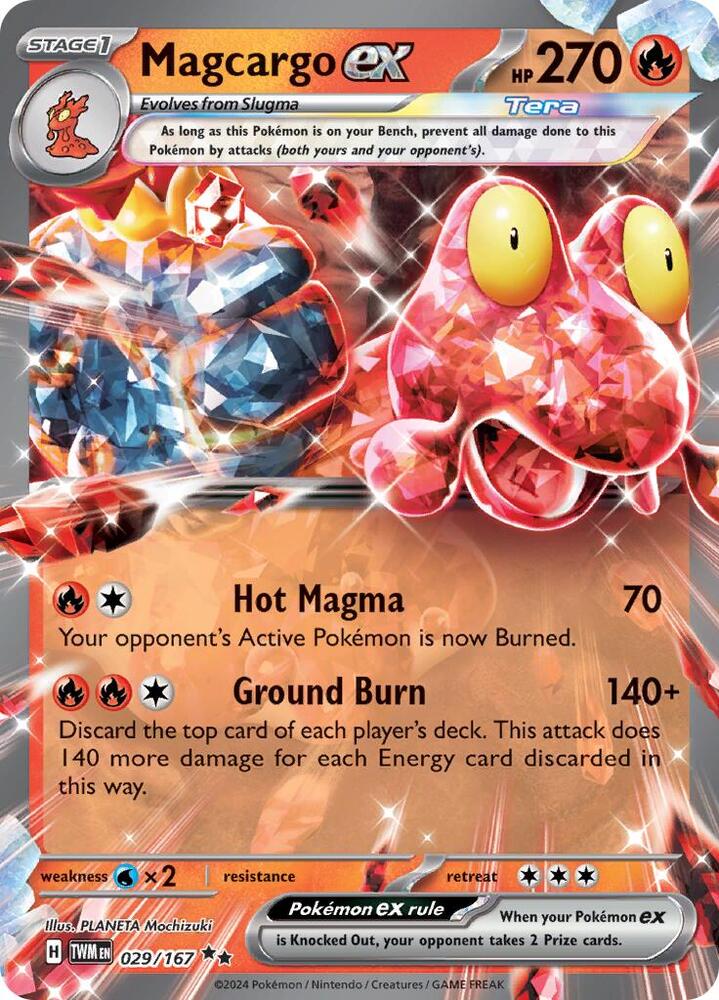 Magcargo ex 029/167 (SV06: Twilight Masquerade)  - Holofoil