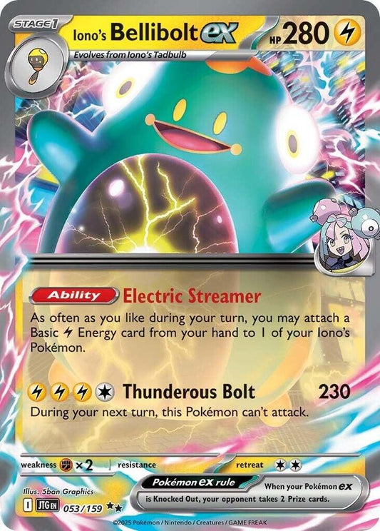 Iono's Bellibolt ex 053/159 (SV09: Journey Together)  - Holofoil