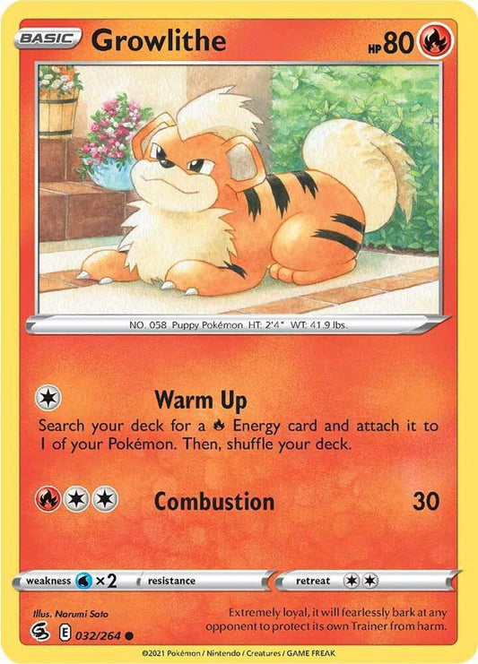 Growlithe 032/264 (SWSH08: Fusion Strike) 