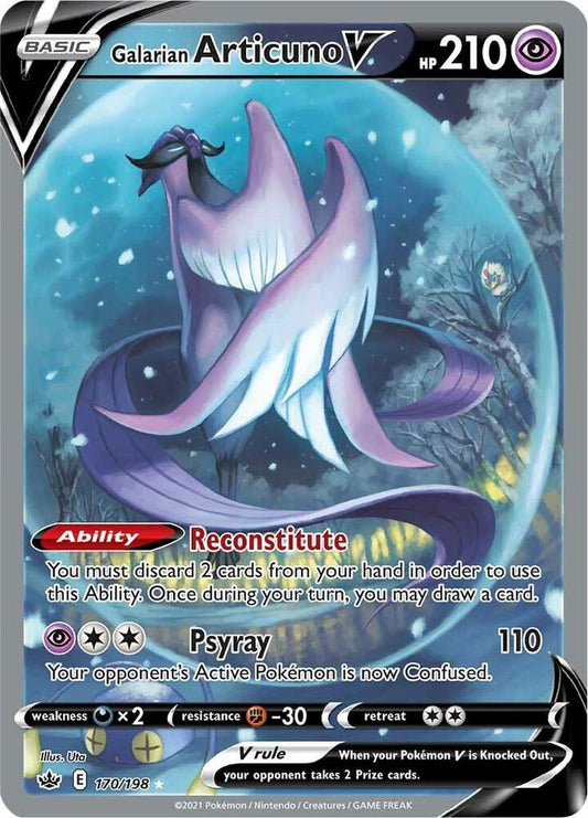 Galarian Articuno V 170/198 (SWSH06: Chilling Reign)  - Holofoil