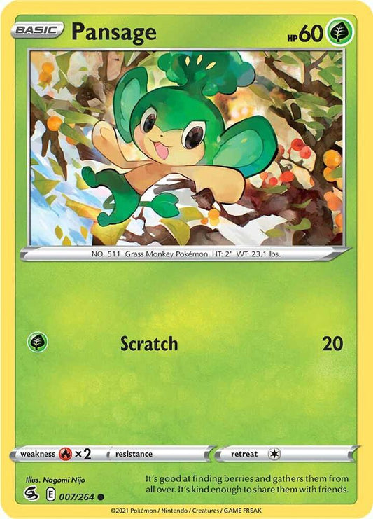 Pansage 007/264 (SWSH08: Fusion Strike) 