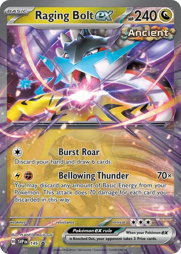 Raging Bolt ex 145 (SV: Scarlet & Violet Promo Cards)  - Holofoil