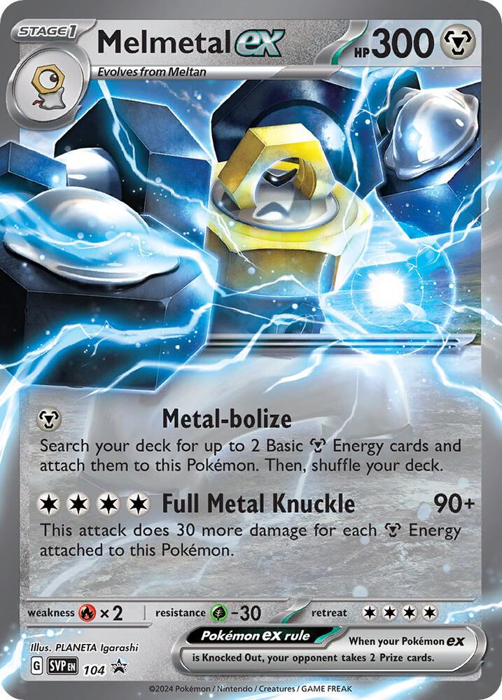 Melmetal ex 104 (SV: Scarlet & Violet Promo Cards)  - Holofoil