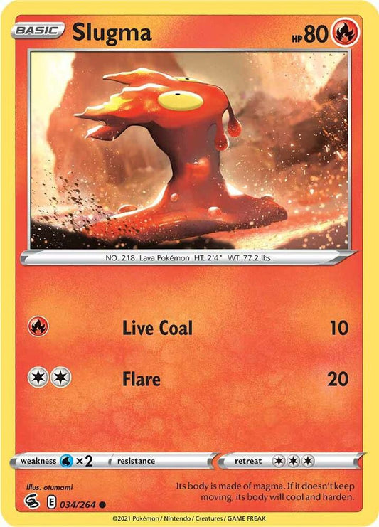 Slugma 034/264 (SWSH08: Fusion Strike) 