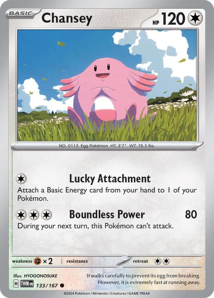 Chansey 133/167 (SV06: Twilight Masquerade) 
