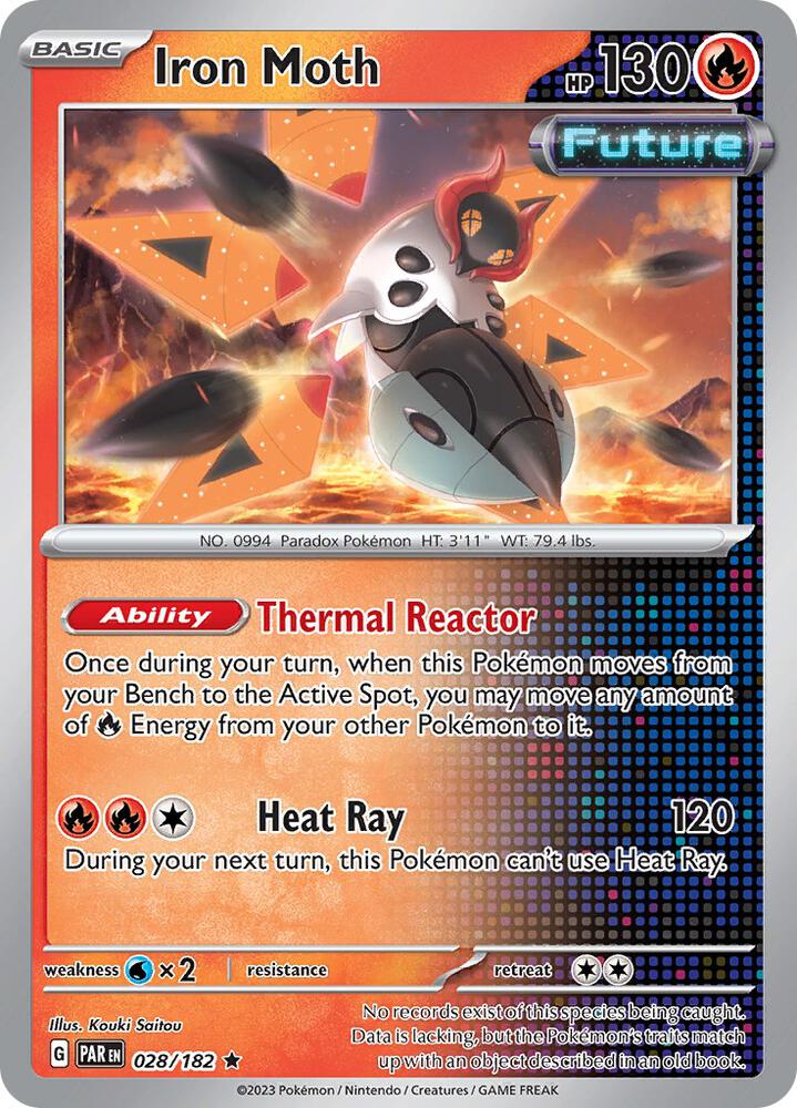 Iron Moth 028/182 (SV04: Paradox Rift)  - Holofoil