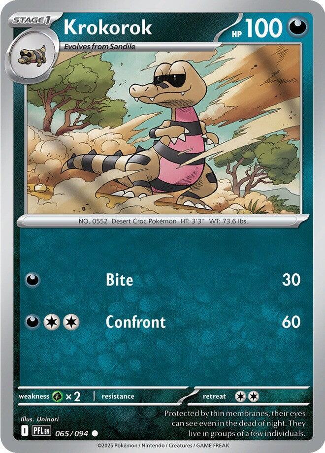 Krokorok 065/094 (ME02: Phantasmal Flames)  - Reverse Holofoil