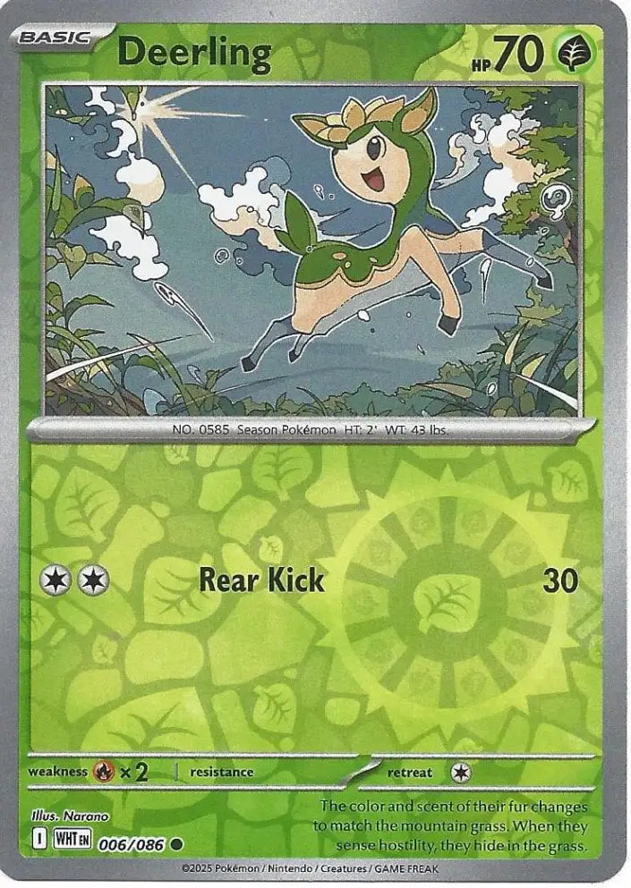 Deerling 006/086 (SV: White Flare)  - Reverse Holofoil