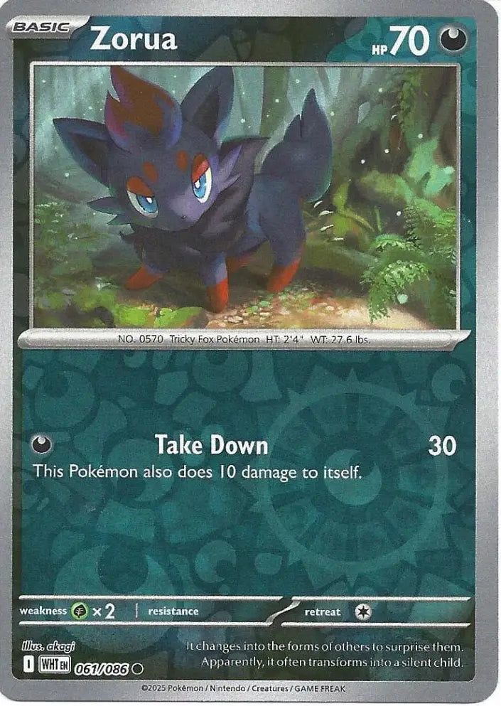 Zorua 061/086 (SV: White Flare)  - Reverse Holofoil