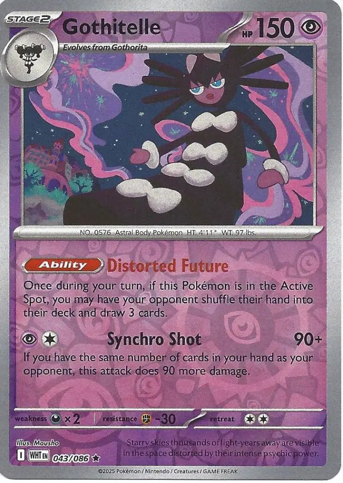 Gothitelle 043/086 (SV: White Flare)  - Reverse Holofoil