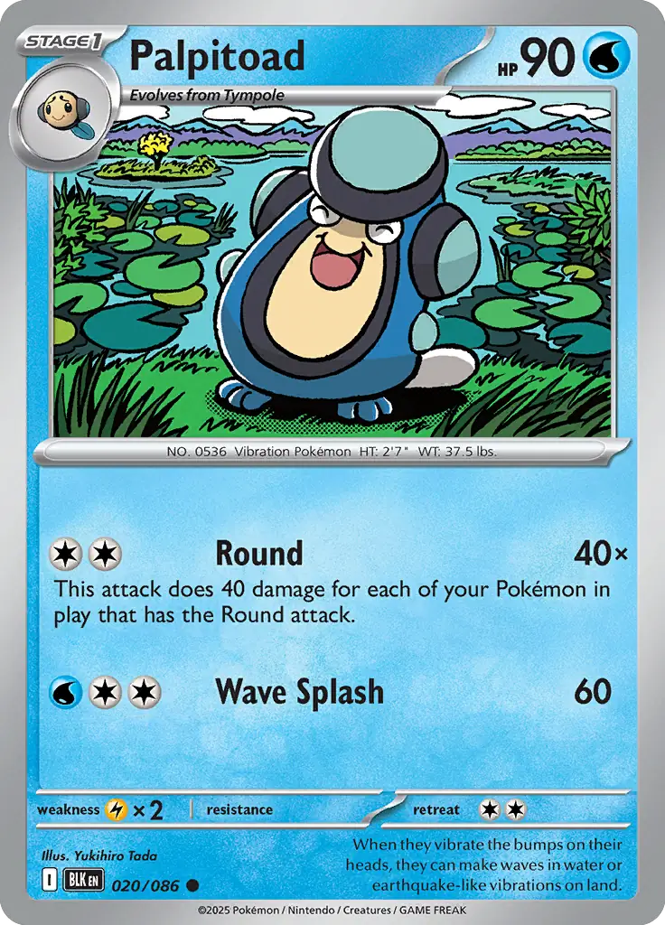 Palpitoad 020/086 (SV: Black Bolt) 